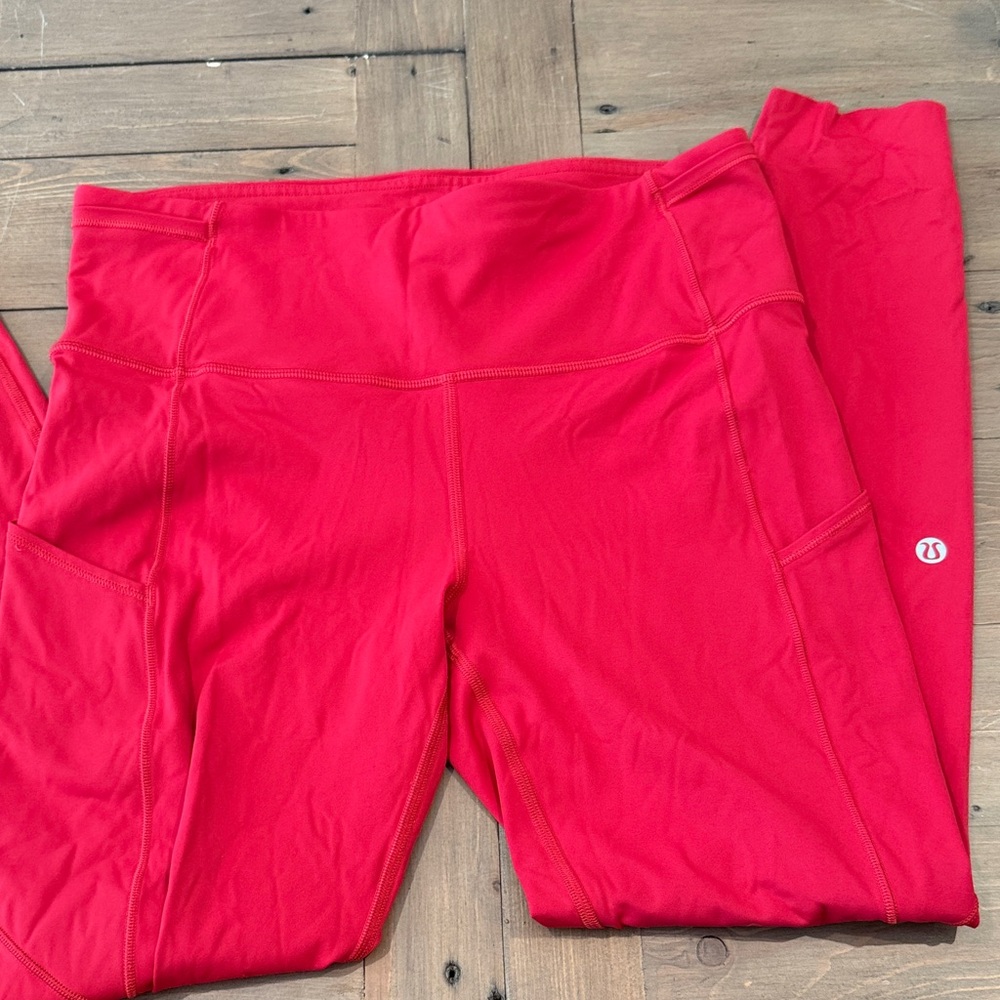 lululemon athletica Red Leggings